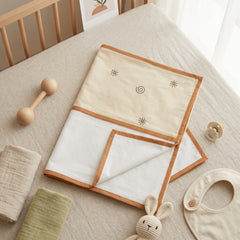 Soft Swirl Ivory Cotton Baby Sheet