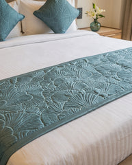 Verdant Shell Luxe Bed Runner