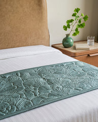 Verdant Shell Luxe Bed Runner